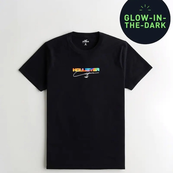 Hollister Glow In The Dark Graphic Tee 